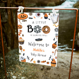Välkommen till Halloween Little Boo Baby Shower Poster