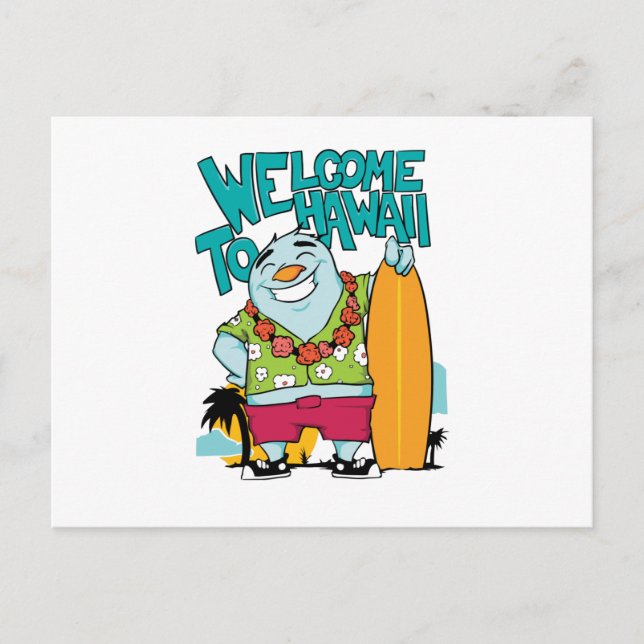 Välkommen till Hawaii Vykort (Framsida)