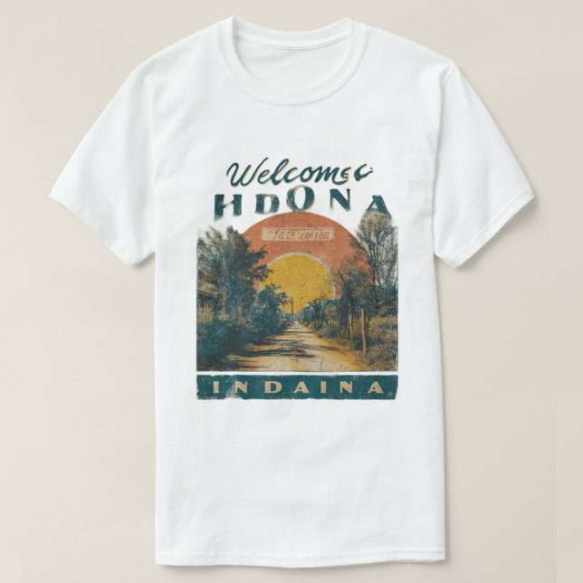 Välkommen till Hawkins 85 Retro T-Shirt (Design framsida)