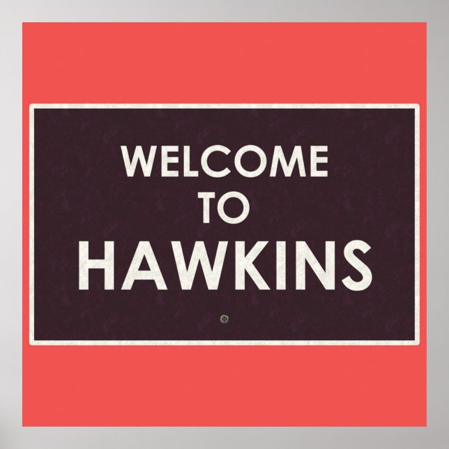 Välkommen till Hawkins Poster (Framsidan)