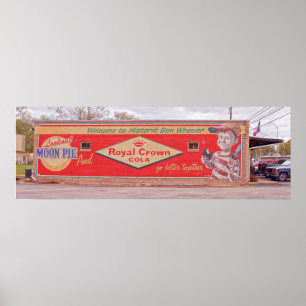 Välkommen till historik Ben Wheeler-skylt Poster