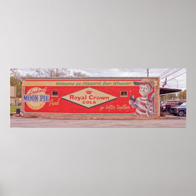 Välkommen till historik Ben Wheeler-skylt Poster (Framsidan)