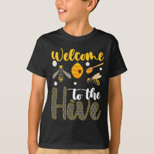 Välkommen till Hive Bee Teacher tillbaka till skol T Shirt