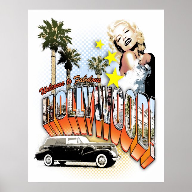 välkommen till hollywood poster (Framsidan)