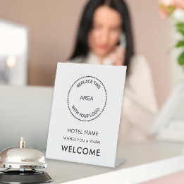 Välkommen till Hotel Namn Logotyp över Färg