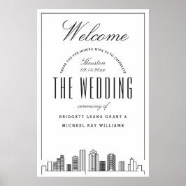 Välkommen till Houston Bröllop! Poster