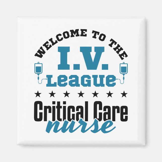 Välkommen till I.V. League Critical Care Nurse Magnet (Framsidan)