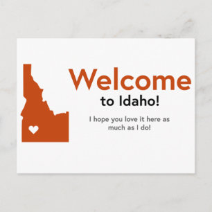 Välkommen till Idaho-kort Vykort