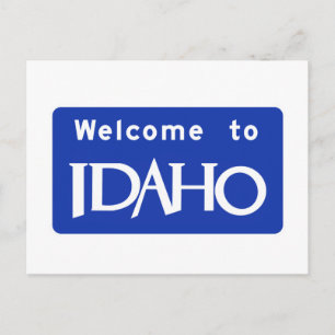 Välkommen till Idaho - USA Vägsignal Vykort