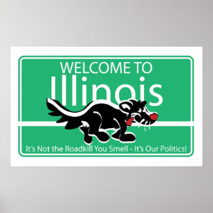 Välkommen till Illinois Poster
