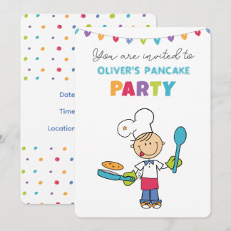 Välkommen till inbjudan till pannkaksparty