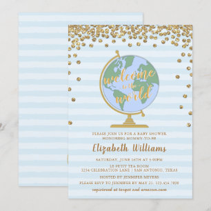 Välkommen till inbjudan till World Globe Baby Show