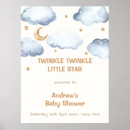 Välkommen till Ivory Måne Stars Twinkle Boy Baby S Poster