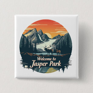 Välkommen till Jasper National Canadian Park Knapp