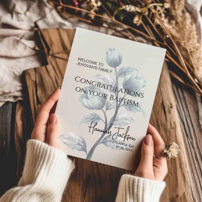 Välkommen till Jehovas familjebaptism Kort (Skapare uppladdad)