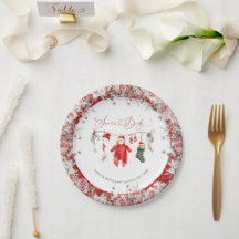 Välkommen till julfesten Santa Baby Baby Shower