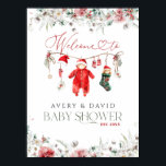 Välkommen till julfesten Santa Baby Baby Shower Poster<br><div class="desc">Välkommen till julfesten Santa Baby Baby Shower</div>
