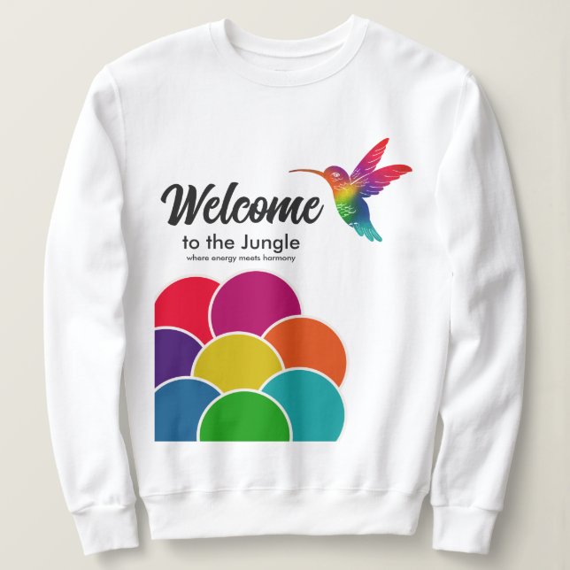 Välkommen till Jungle Hummingbird Business Logotyp T Shirt (Design framsida)
