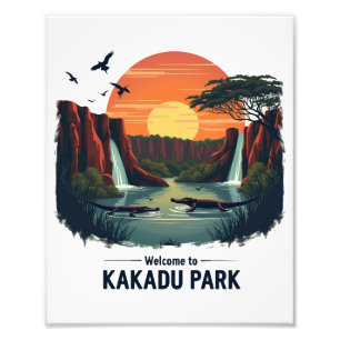 Välkommen till Kakadu National Australian Park Fototryck