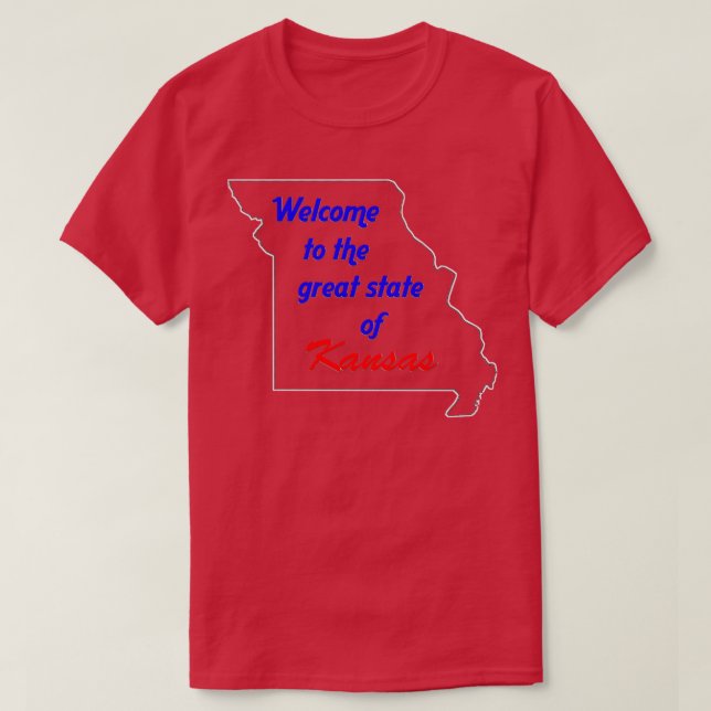 Välkommen till Kansas Missouri T Shirt (Design framsida)