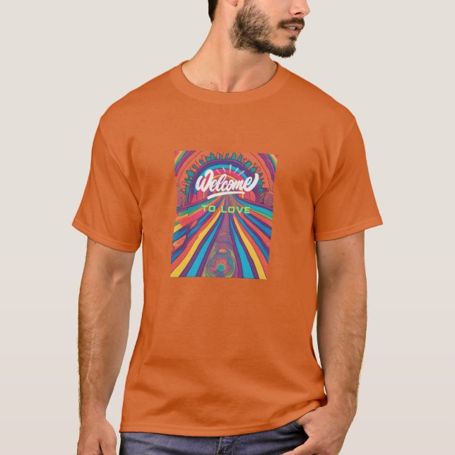 Välkommen till kärlek t shirt (Framsida)