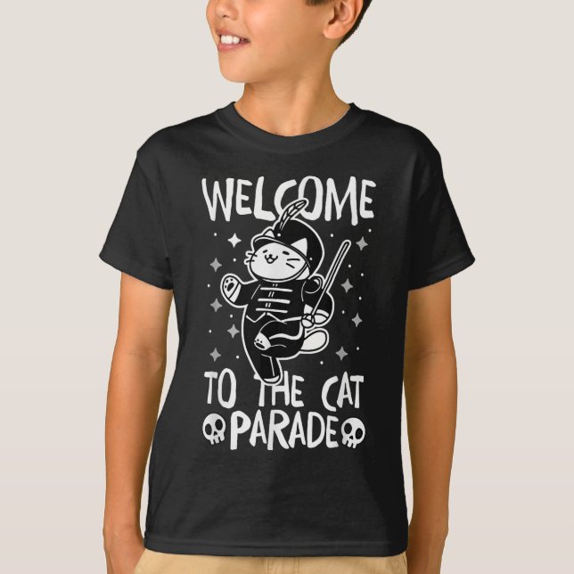 Välkommen till Katt Parad T Shirt (Framsida)