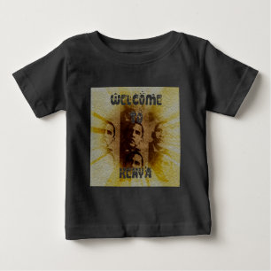 Välkommen till Kenya med Obama Collage T-shirt