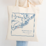 Välkommen till Kiawah Island SC Navy Blue Wedding  Tygkasse<br><div class="desc">Tack till gästerna med den här eleganten marinblå kusten South Carolina-bröllopet med karta-temat i väskan, perfekt till Kiawah Island firande. Oavsett om bröllop är vid Ocean Course, The Sanctuary, eller Mingo Point, kombinerar den här snyggten ihop Södra elegans med kustcharm. Idealisk för att ha favoriter, välkomna gåvor eller strandnöd är...</div>