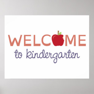 Välkommen till Kindergarten Poster