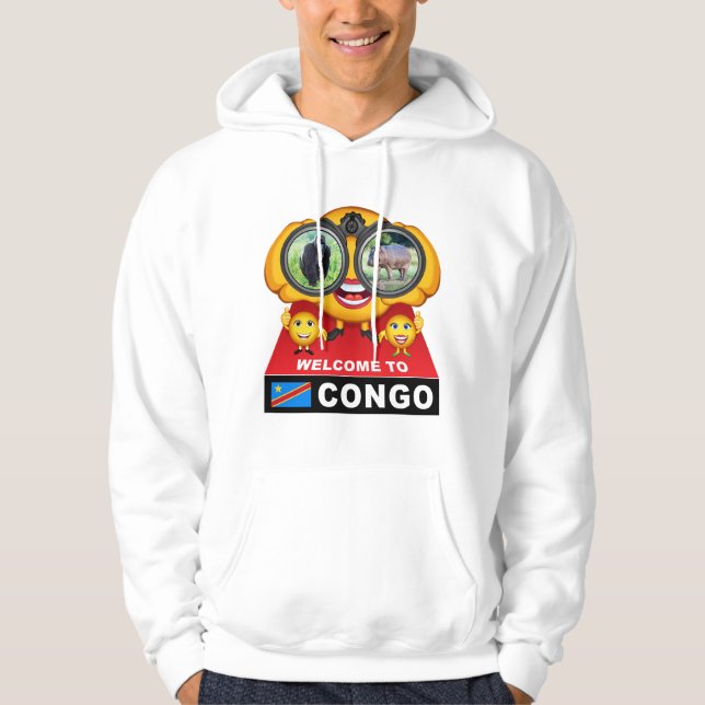 Välkommen till Kongo Hoodie (Framsida)