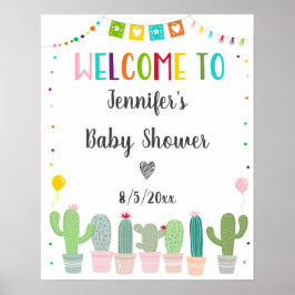 Välkommen till könsneutral babyshower med Fiesta K Poster