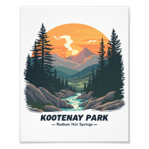 Välkommen till Kootenays nationella kanadensiska p Fototryck