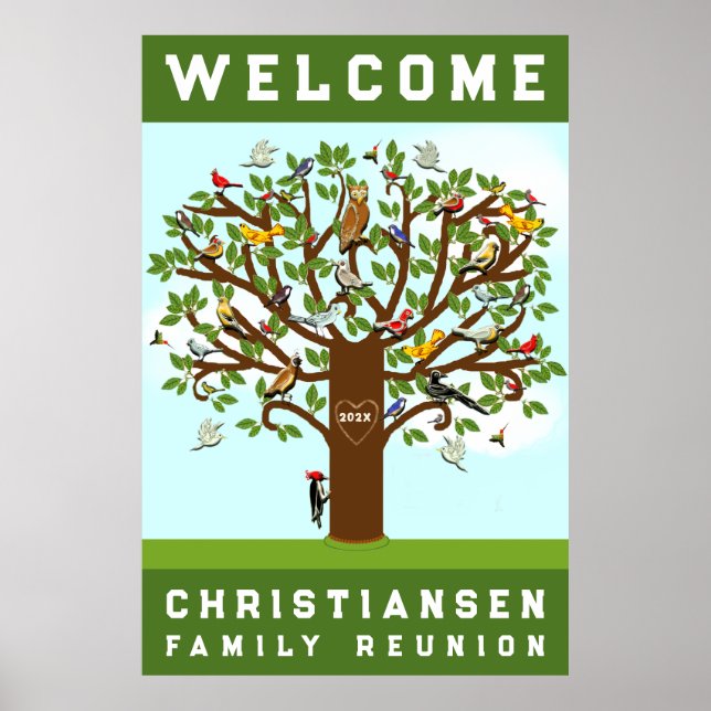 Välkommen till Kreativ Family Reunion Poster (Framsidan)