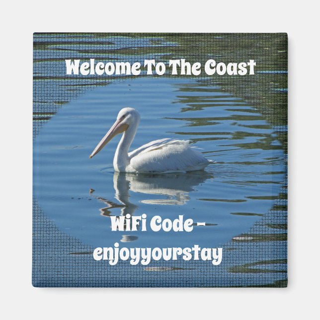 Välkommen till Kusten White Pelican Beach Guest Wi Magnet (Framsidan)