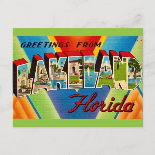 Välkommen till Lakeland Florida Vykort (Framsida)