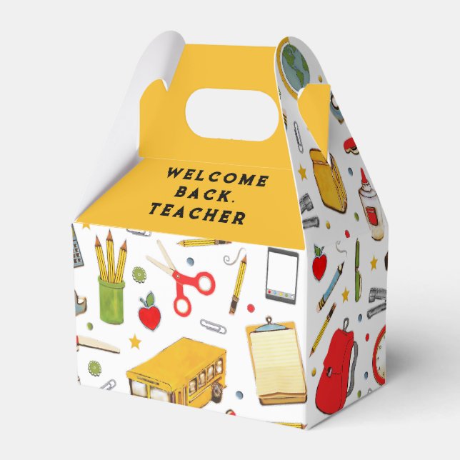 Välkommen till lärare på skolstarten presentaskar (Framsidan Sidan)