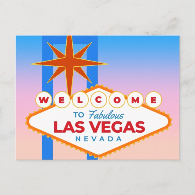 Välkommen till Las Vegas 3 Vykort (Framsida)