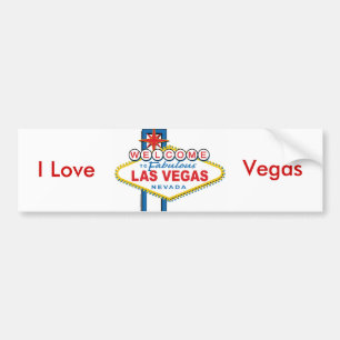 Välkommen till Las-Vegas Bildekal