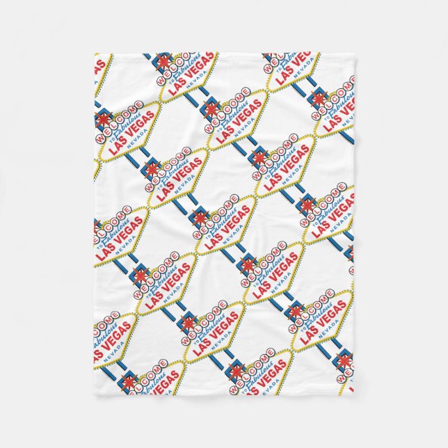 Välkommen till Las-Vegas Fleecefilt (Framsidan)