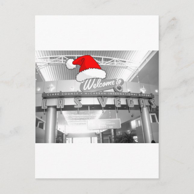 Välkommen till Las Vegas jul Helg Vykort (Framsida)