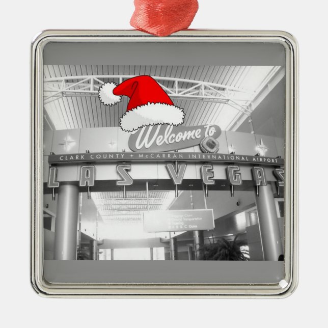 Välkommen till Las Vegas-jul Julgransprydnad Metall (Framsidan)