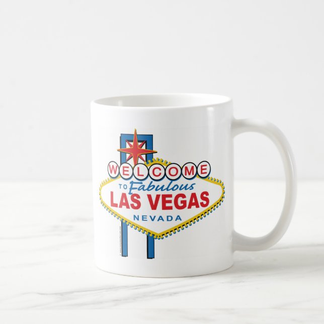 Välkommen till Las-Vegas Kaffemugg (Höger)