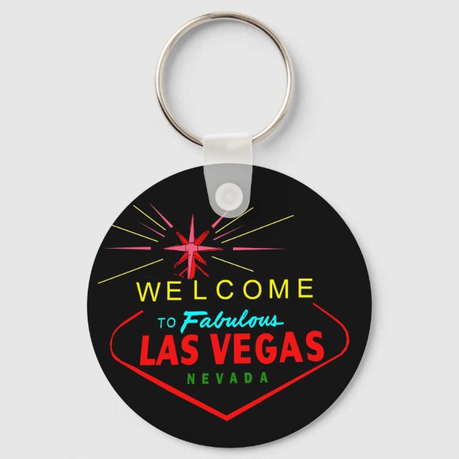 Välkommen till Las Vegas Keychain #2 Nyckelring (Framsida)