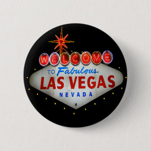 Välkommen till Las Vegas-knappen Knapp