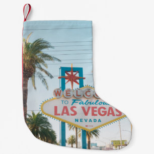 VÄLKOMMEN TILL LAS VEGAS LITEN JULSTRUMPA