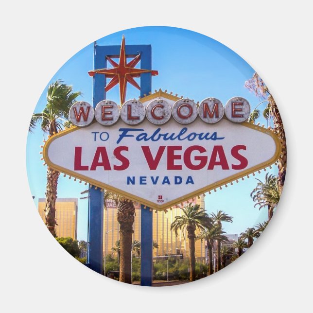 Välkommen till Las Vegas Magnet (Framsidan)