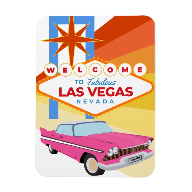 Välkommen till Las Vegas Magnet (Vertikal)