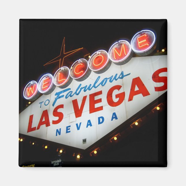 Välkommen till Las Vegas Magnet (Framsidan)