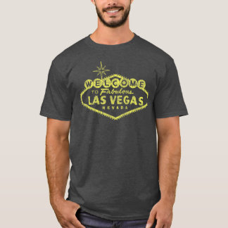 Välkommen till Las Vegas Nevada Distress-skylten T Shirt