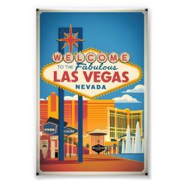 Välkommen till Las Vegas Nevada Fototryck
